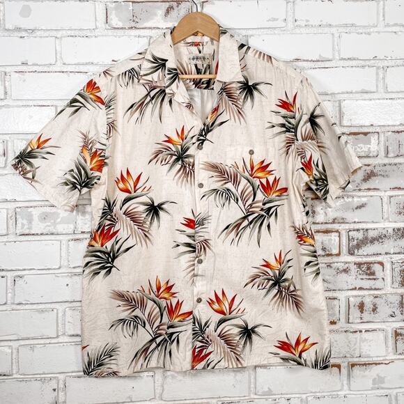 Vintage 90s Campia Moda Mens Button down Cotton Hawaiian Soft Short Sleeve Shirt - Picture 1 of 7